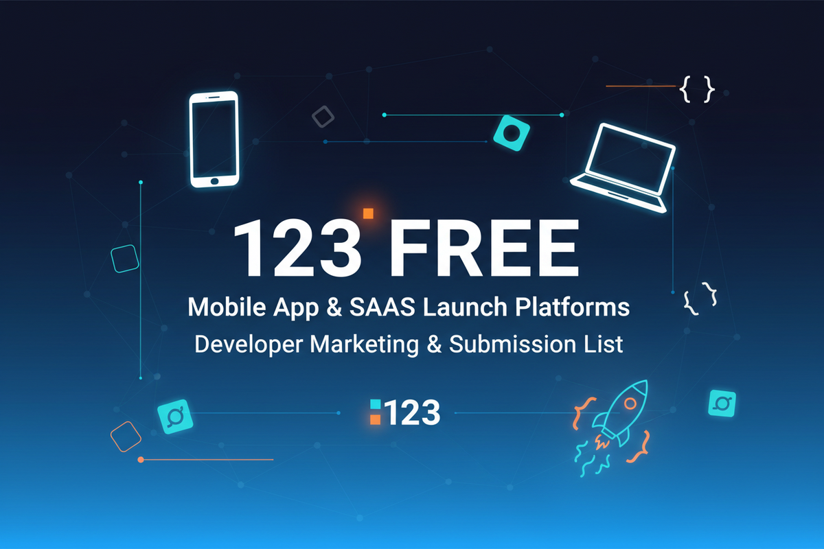 123 Free Mobile App & SaaS Launch Platforms | Developer Marketing & Submission List