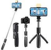 Extendable Flash 3-in-1 Selfie Stick Tripod with Bluetooth Remote Extendable Flash 3-in-1 Selfie Stick Tripod with Bluetooth Remote