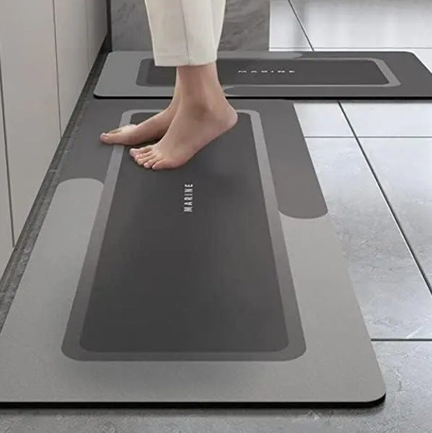 2 Piece Kitchen Mat, Waterproof Memory Foam Kitchen Rugs, Standing Desk Mat Floor Mat