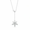 Star Flower Diamond 925 Sterling Silver Pendant Chain for Women