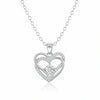 Royal Heart Diamond 925 Sterling Silver Pendant Chain for Women